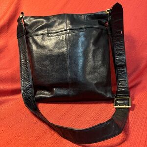 HOBO Black Leather Shoulder Bag